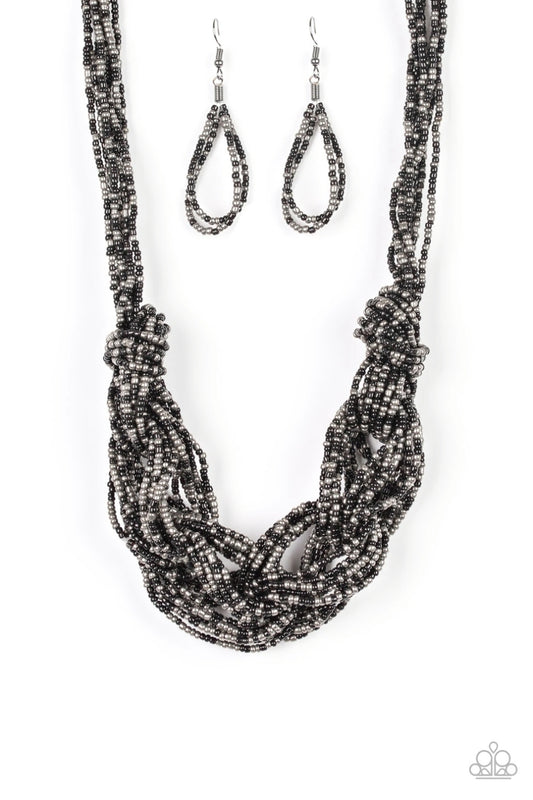 City Catwalk-Black Necklace