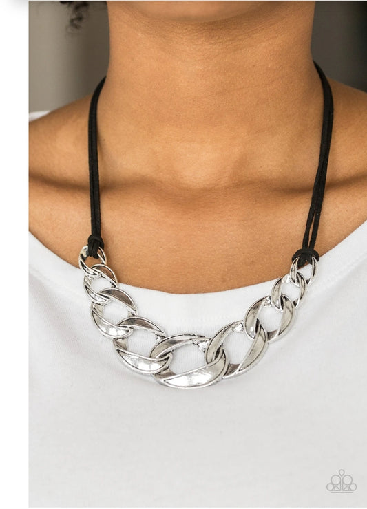 Naturally Nautical-Black Necklace