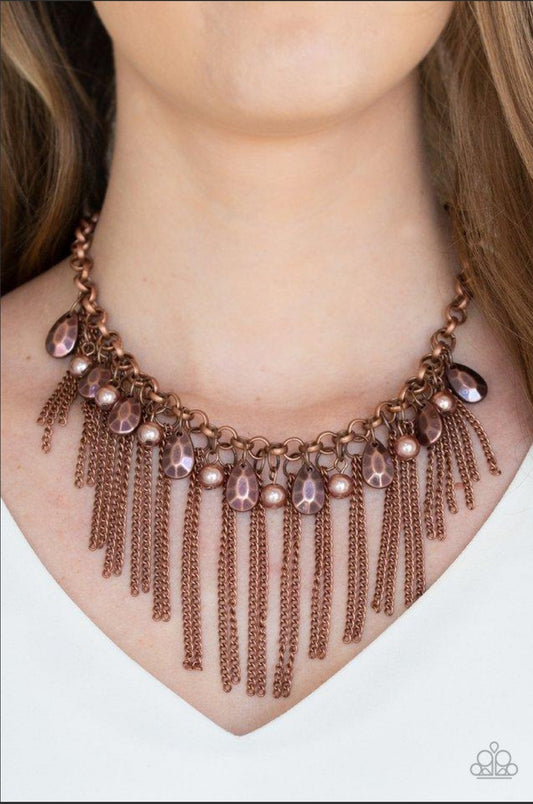 Industrial Intensity-Copper Necklace